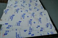 10 SHEETS OF PLASTIC COATED METAL SHEETS - 4