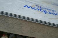 10 SHEETS OF PLASTIC COATED METAL SHEETS - 6