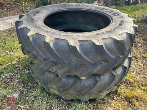 PAIR OF REAR TRACTOR TYRES