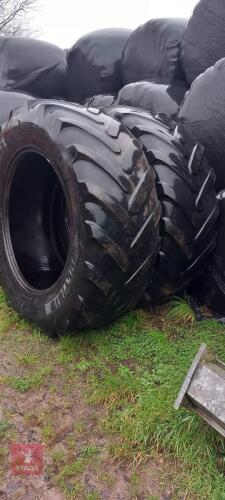 2X MICHELIN TYRES 650/65R42