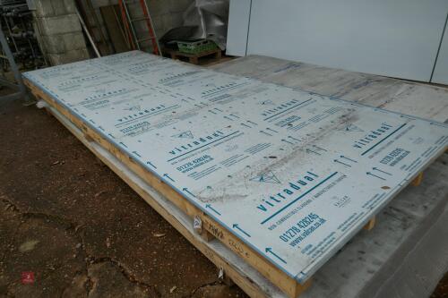 3 SHEETS OF VITRADUAL ALUMINIUM SHEETS