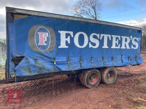 22' FOSTERS CURTAIN SLIDER TRAILER