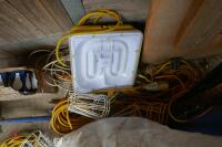 QTY OF LIGHTING CABLE + LIGHTS - 8