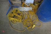 QTY OF LIGHTING CABLE + LIGHTS - 14
