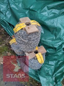 3 X BARBED WIRE ROLLS (7KG)