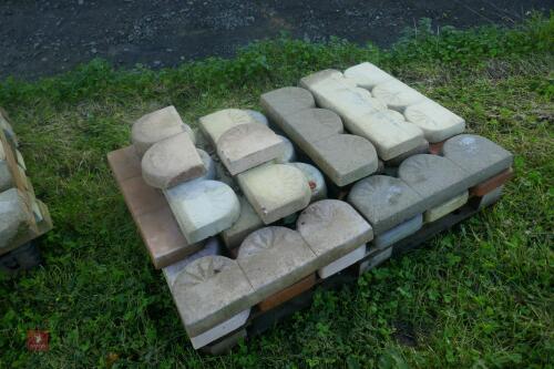 PALLET OF DECRATIVE EDGING STONES