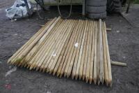 36 NEW WOODEN POSTS - 4