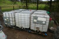 6 IBX 1000 LITRE CONTAINERS - 7