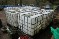 6 IBX 1000 LITRE CONTAINERS - 8