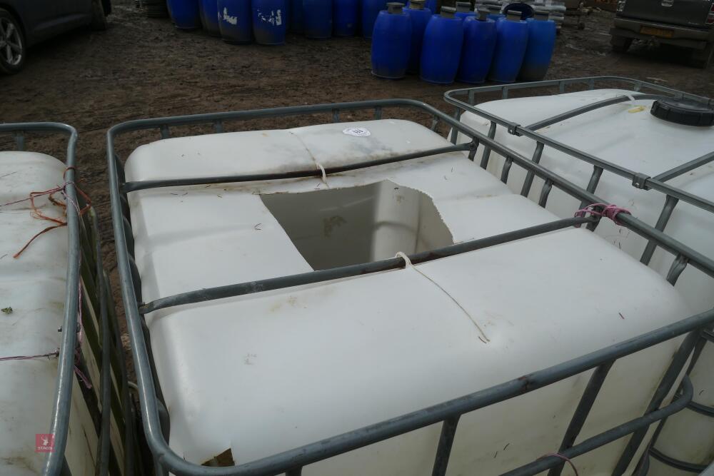 6 IBX 1000 LITRE CONTAINERS