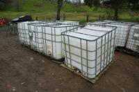 6 IBX 1000 LITRE CONTAINERS - 5