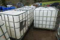 6 IBX 1000 LITRE CONTAINERS - 6