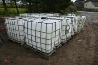 6 IBX 1000 LITRE CONTAINERS - 12