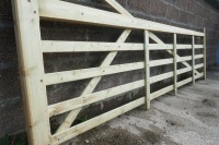 2 X AS NEW 12' WOODEN GATE - 3