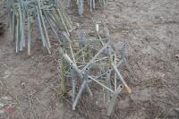 7 GALVANISED BLUE BARREL FEEDER STANDS - 3