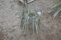 10 GALVANISED BLUE BARREL FEEDER STANDS - 5