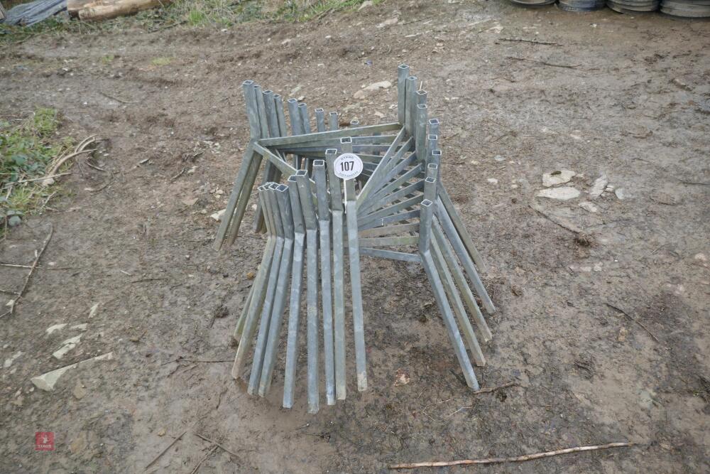 GALVANISED BLUE BARREL FEEDER STANDS