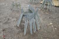 GALVANISED BLUE BARREL FEEDER STANDS - 2