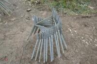 GALVANISED BLUE BARREL FEEDER STANDS - 5