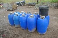 10 BLUE BARREL FEEDERS