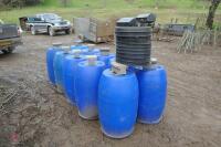 10 BLUE BARREL FEEDERS - 14