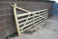 2 X AS NEW 12' WOODEN GATE - 5