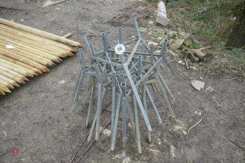 GALVANISED BLUE BARREL FEEDER STANDS