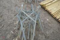 GALVANISED BLUE BARREL FEEDER STANDS - 4