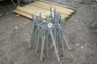 GALVANISED BLUE BARREL FEEDER STANDS - 2