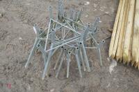 GALVANISED BLUE BARREL FEEDER STANDS - 3