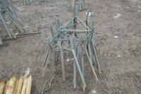 GALVANISED BLUE BARREL FEEDER STANDS - 4