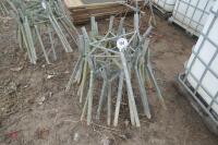 GALVANISED BLUE BARREL FEEDER STANDS - 3