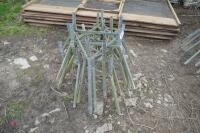 GALVANISED BLUE BARREL FEEDER STANDS - 2