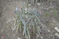 GALVANISED BLUE BARREL FEEDER STANDS - 4