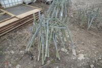 GALVANISED BLUE BARREL FEEDER STANDS - 5