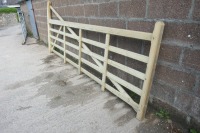 2 X AS NEW 12' WOODEN GATE - 2