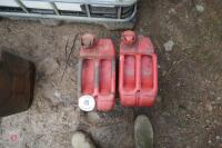 2 RED 20 LITRE JERRY CANS - 2