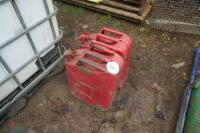 2 RED 20 LITRE JERRY CANS - 3