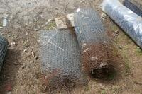 3 PART ROLLS OF USED POULTRY NETTING - 4