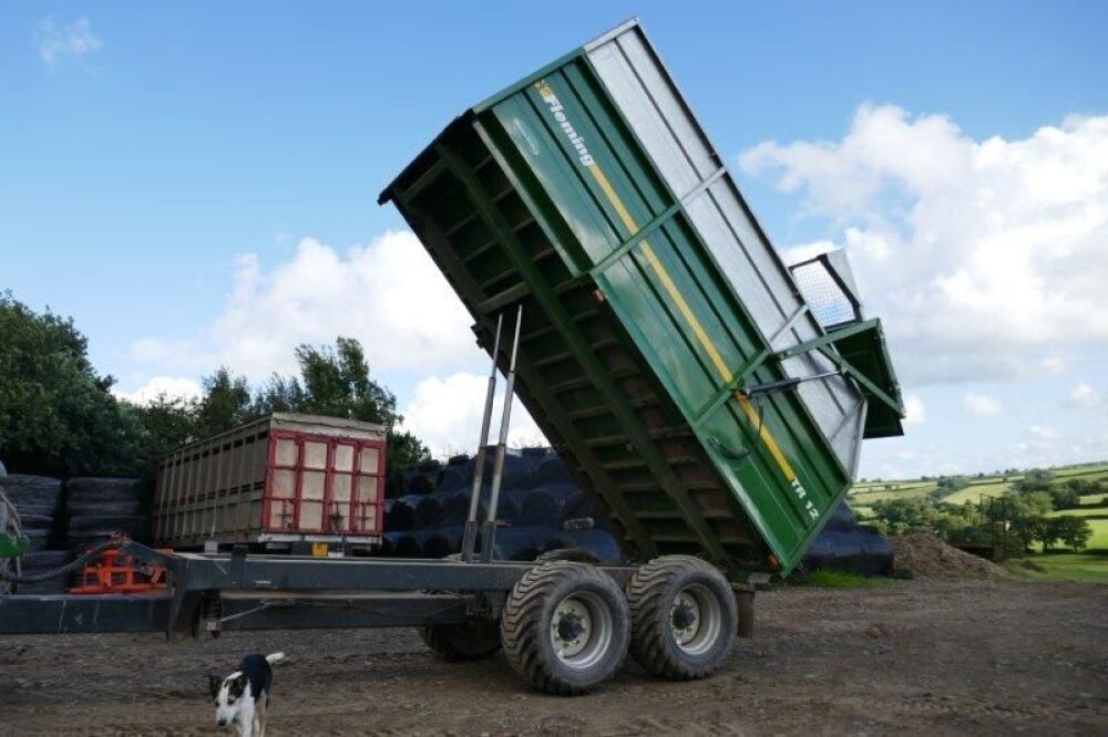 2019 FLEMING TR12 12T TWIN AXLE SILAGE TRAILER