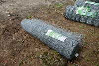 2 ROLLS OF UNUSED POULTRY STOCK WIRE - 2