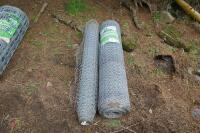 2 ROLLS OF UNUSED POULTRY STOCK WIRE - 4