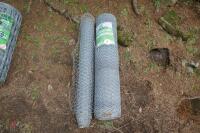 2 ROLLS OF UNUSED POULTRY STOCK WIRE - 7