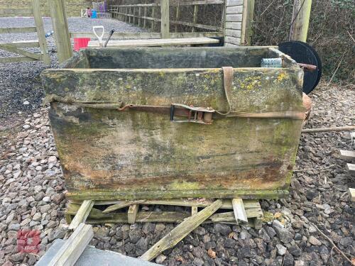 ORNATE SLATE TROUGH