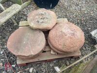6 ORNATE/ STADDLE STONES - 7