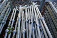 10 GALVANISED BALLAST RAIL POSTS - 6