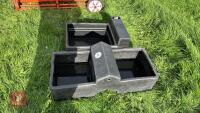 2 WATER TROUGHS