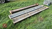 3 GROUND FEED TROUGHS - 3