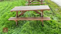 6' WOODEN PINIC BENCH - 2