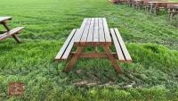 6' WOODEN PINIC BENCH - 2